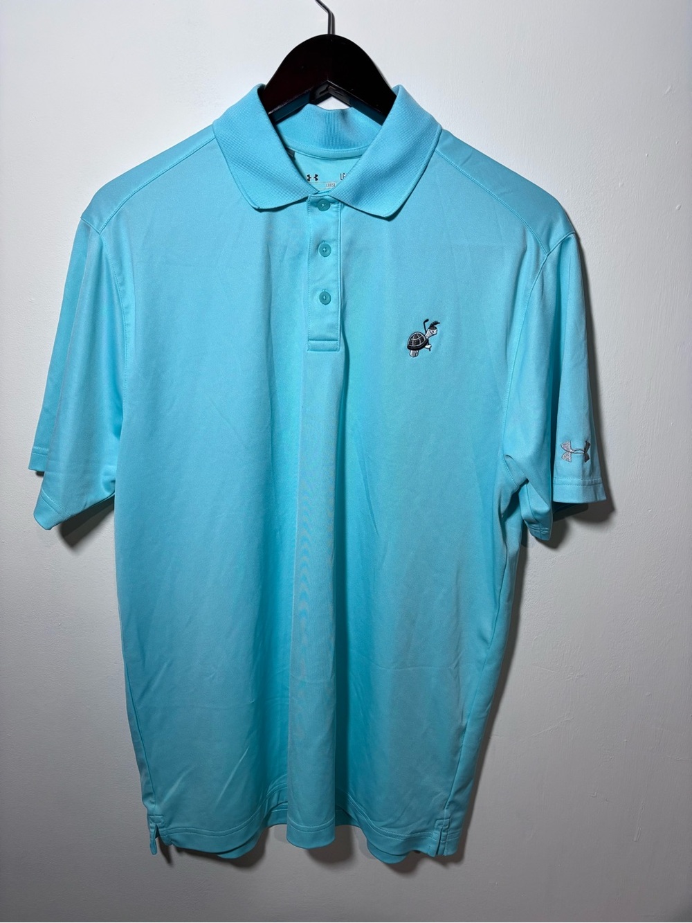 Under Armour LG Loose Men’s Golf Polo Shirt in Aqua